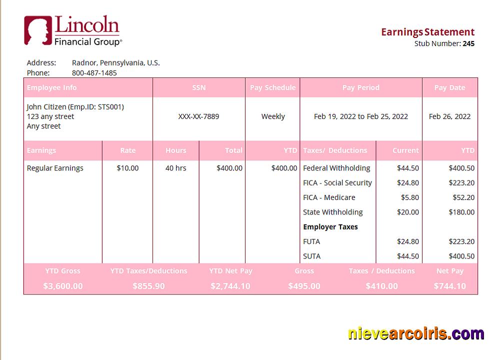 USA insurance company employee sheet, version 2